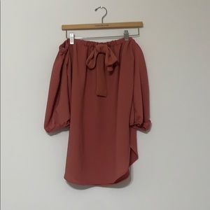 Pink Off-the-Shoulder Top